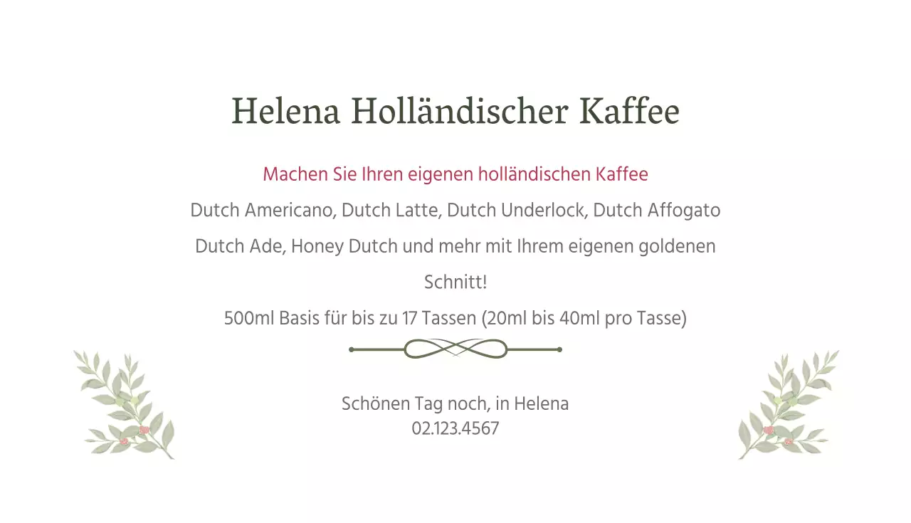 Holländischer Kaffee