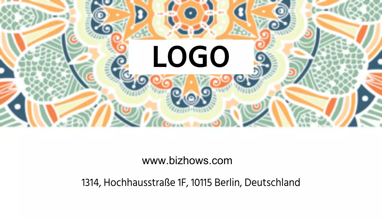 Einfache Firmenvisitenkarte in Lindgrün