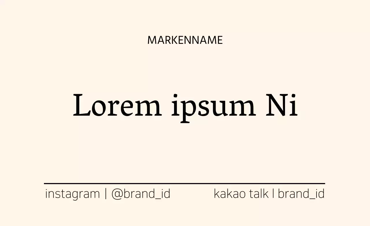 Aprikosenfarbenes, festes Markenetikett