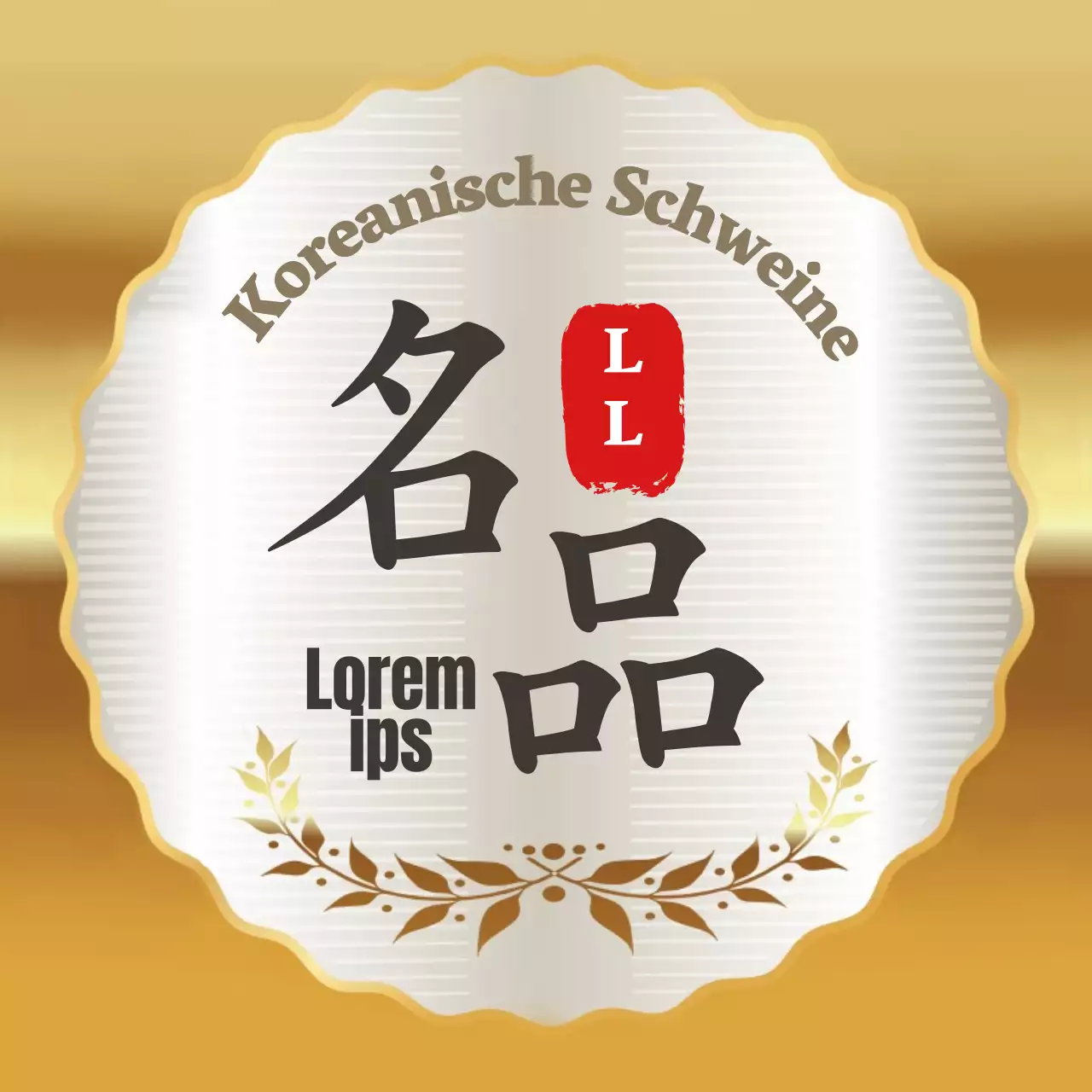 Weißer Luxus-Geldgeschenk-Set-Aufkleber