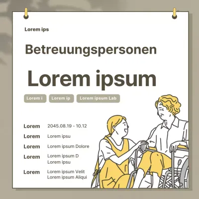 Beige calm caregiver training Instagram-Feed für Werbung