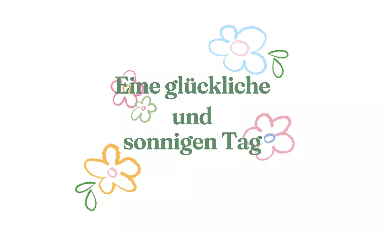 Grüne Zeichnung Blume Konzept merchandise