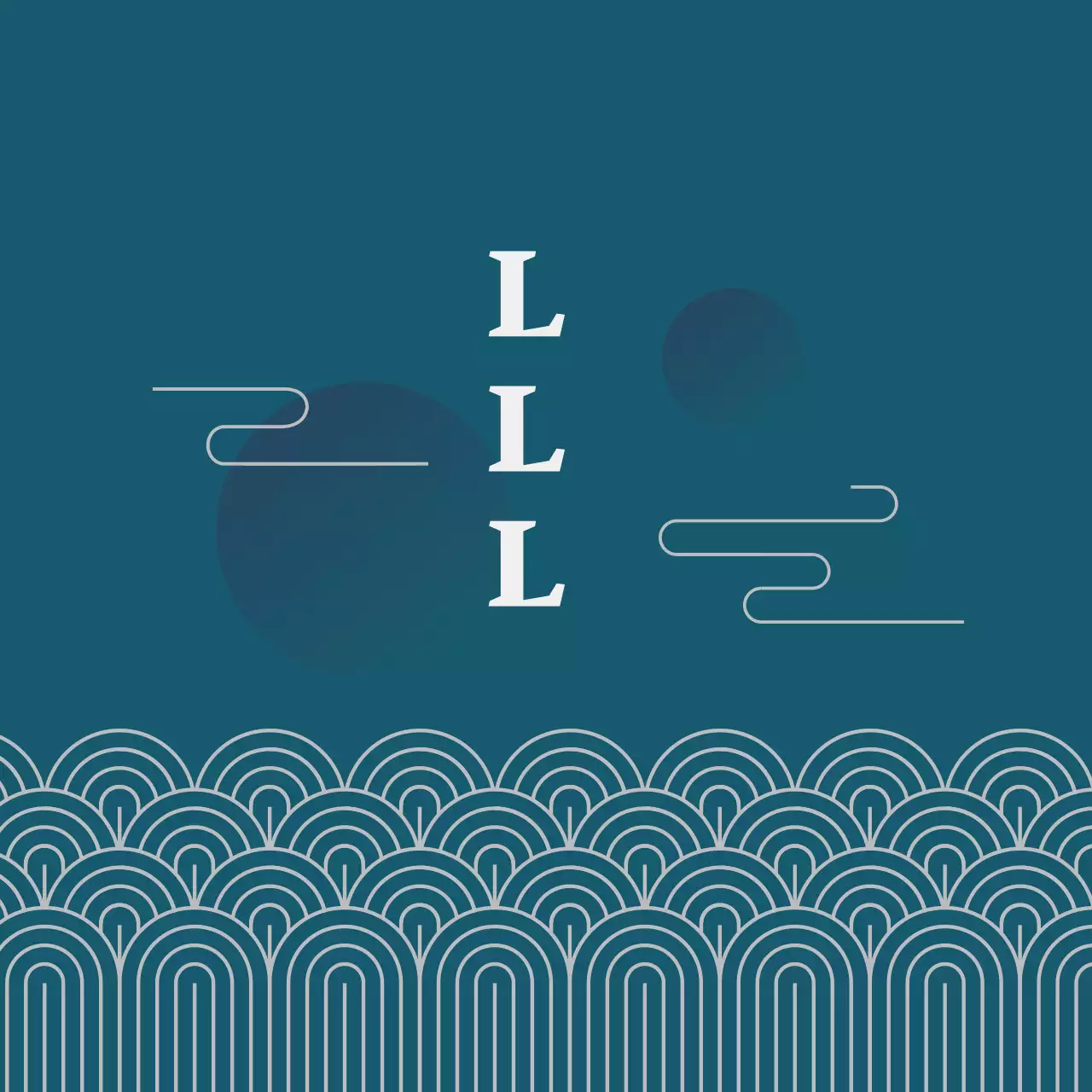 Blaue Illustration orientalische traditionelle Gesundheit Lebensmittel-Etikett