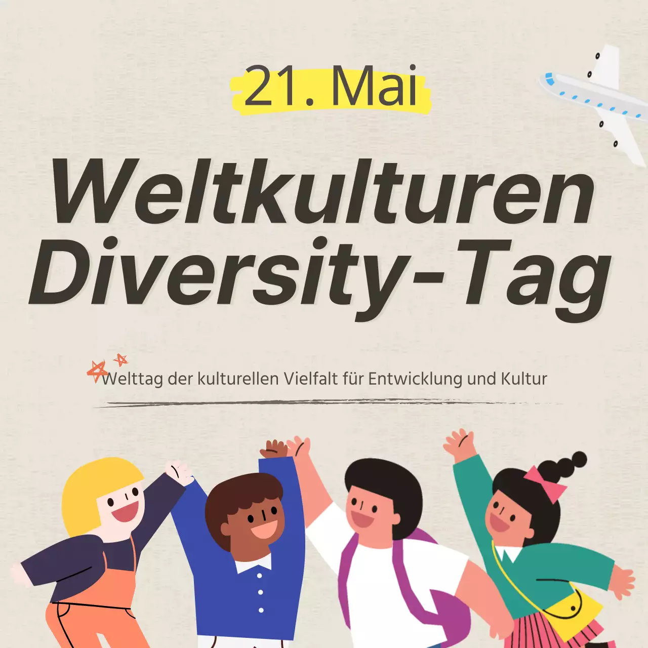 Dooclass Welttag der kulturellen Vielfalt KarteNews Design