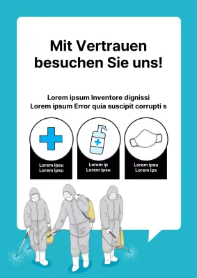 QR-Schild für ein Café mit einer niedlichen braunen Kaffeetassenfigur