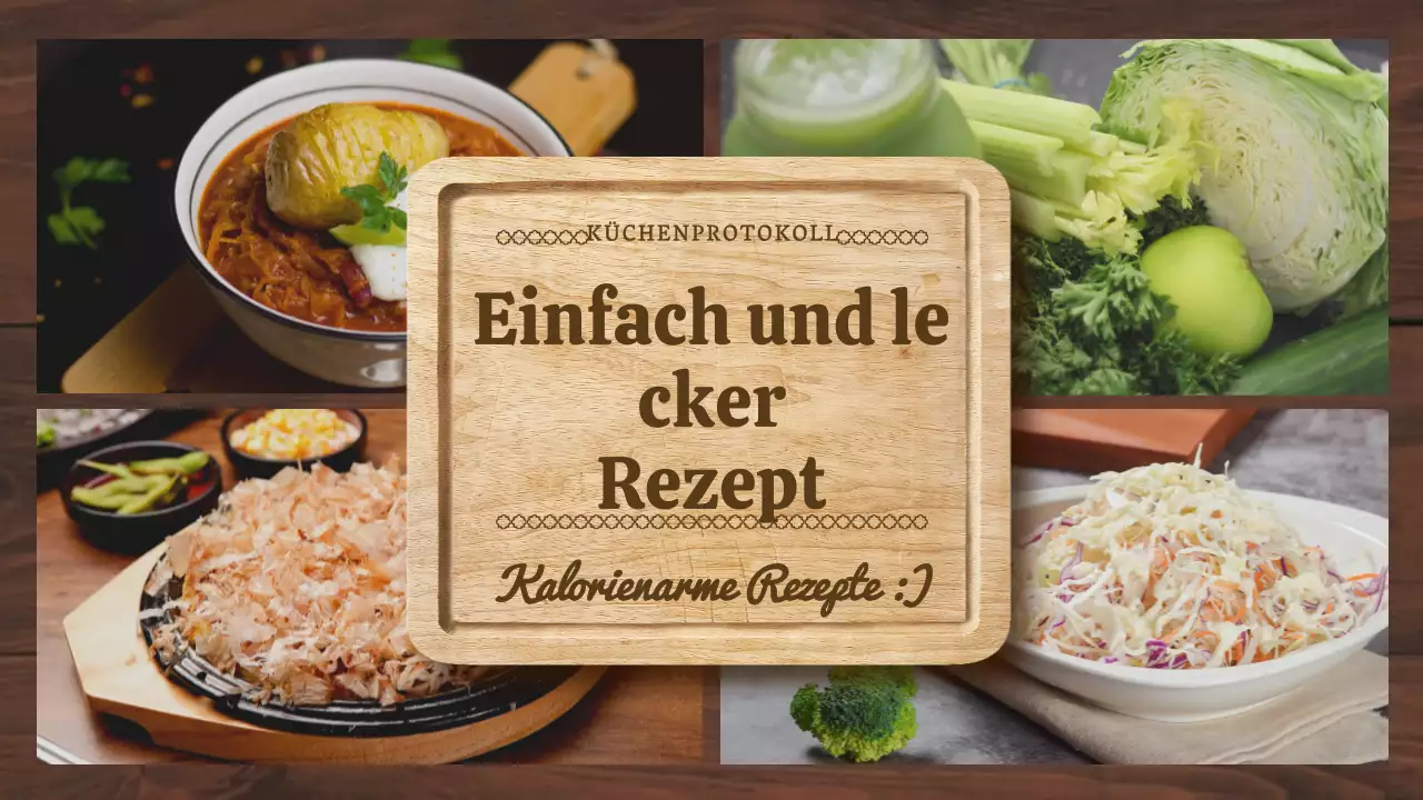 Einfaches und köstliches Kohlgericht mit brauner Farbe Foto Bildnachweis Cookbook