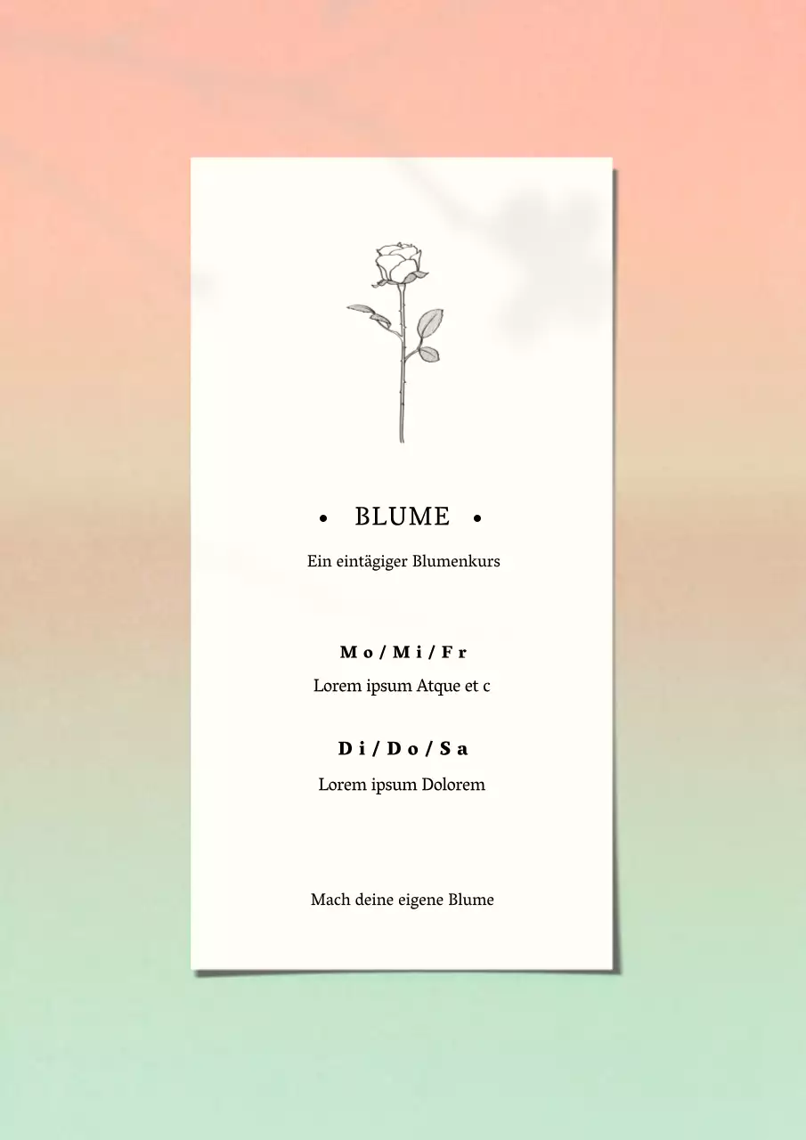 Eintägiger Unterricht