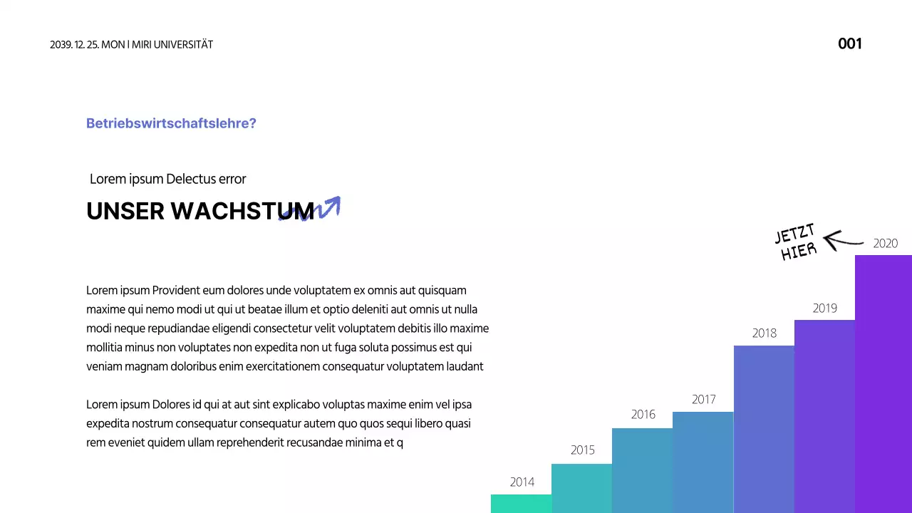 Einfaches konzeptionelles Balkendiagramm mit blauem Farbschema