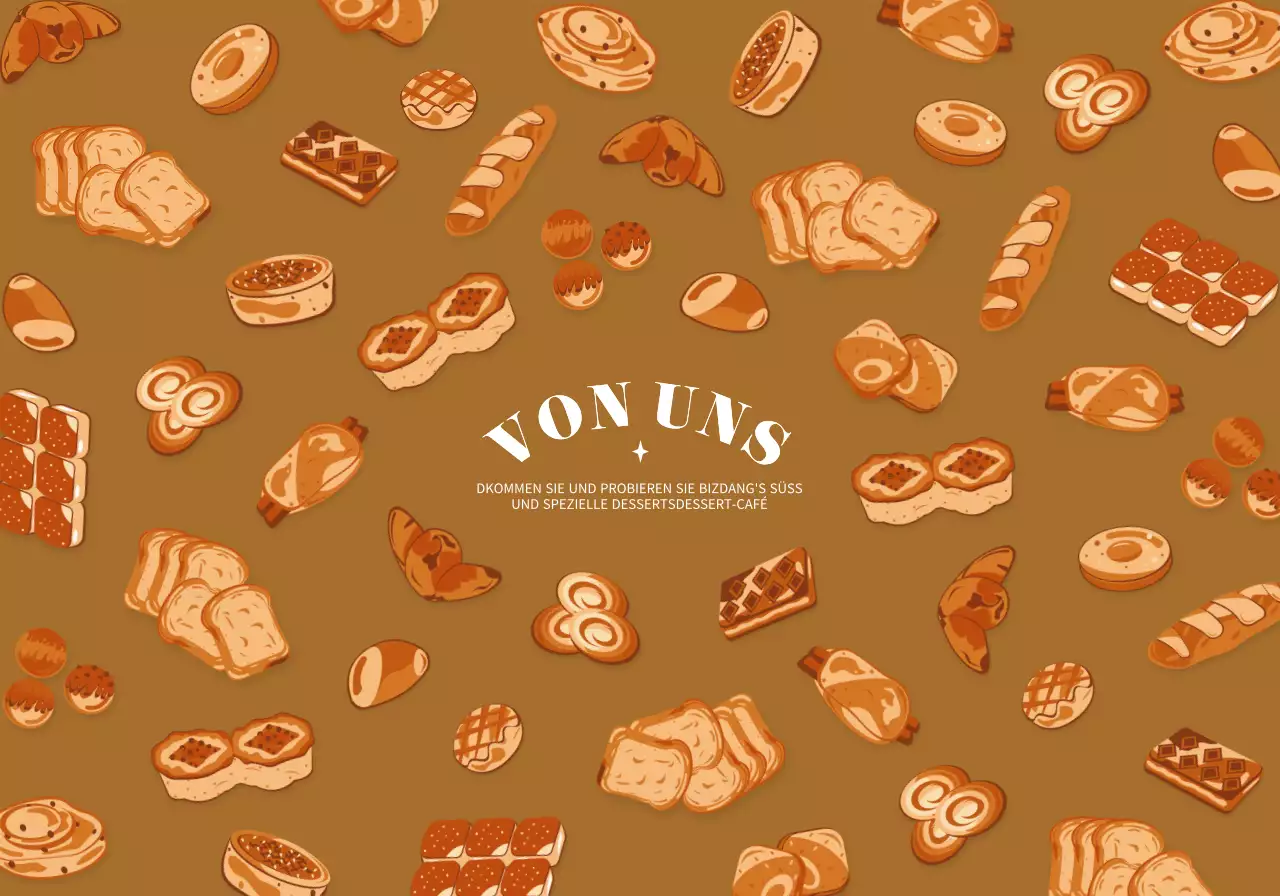 Niedliche runde Dessertillustrationen in verschiedenen Farben Musterkombinationen für personalisierte Waren