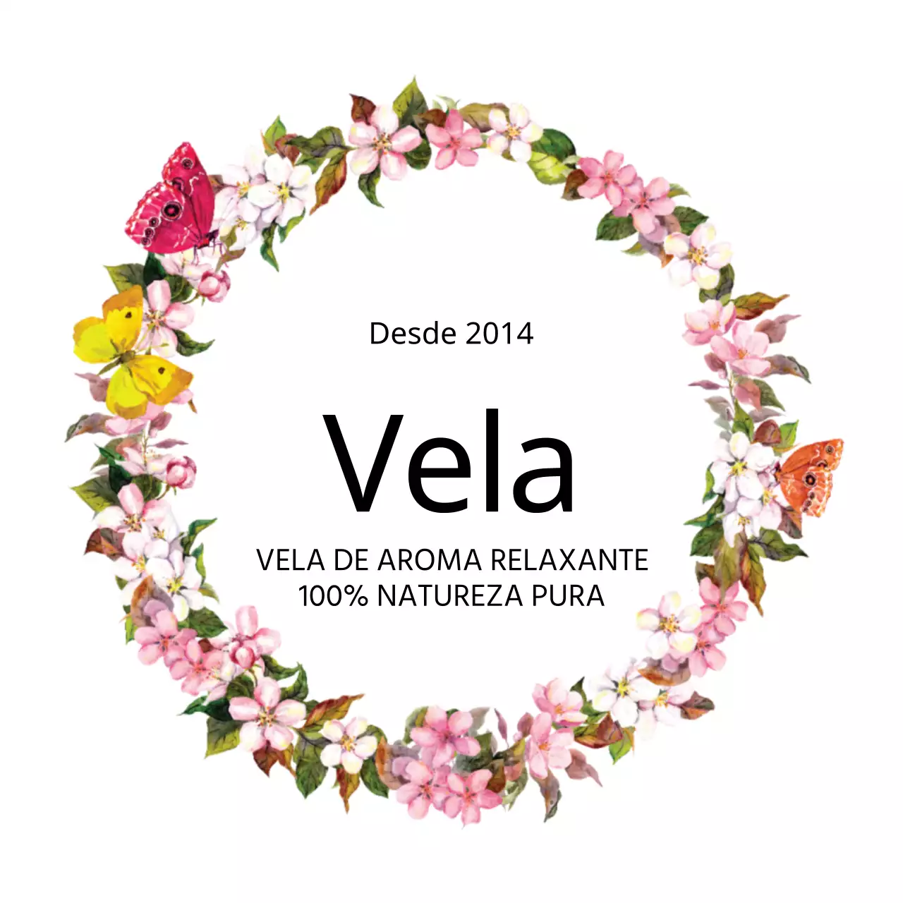 Vela de flores
