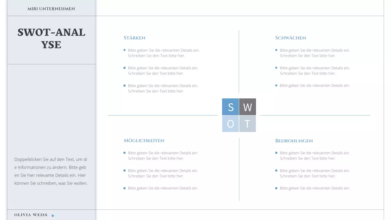 Ein einfaches, minimalistisches Anschreiben in Weiß