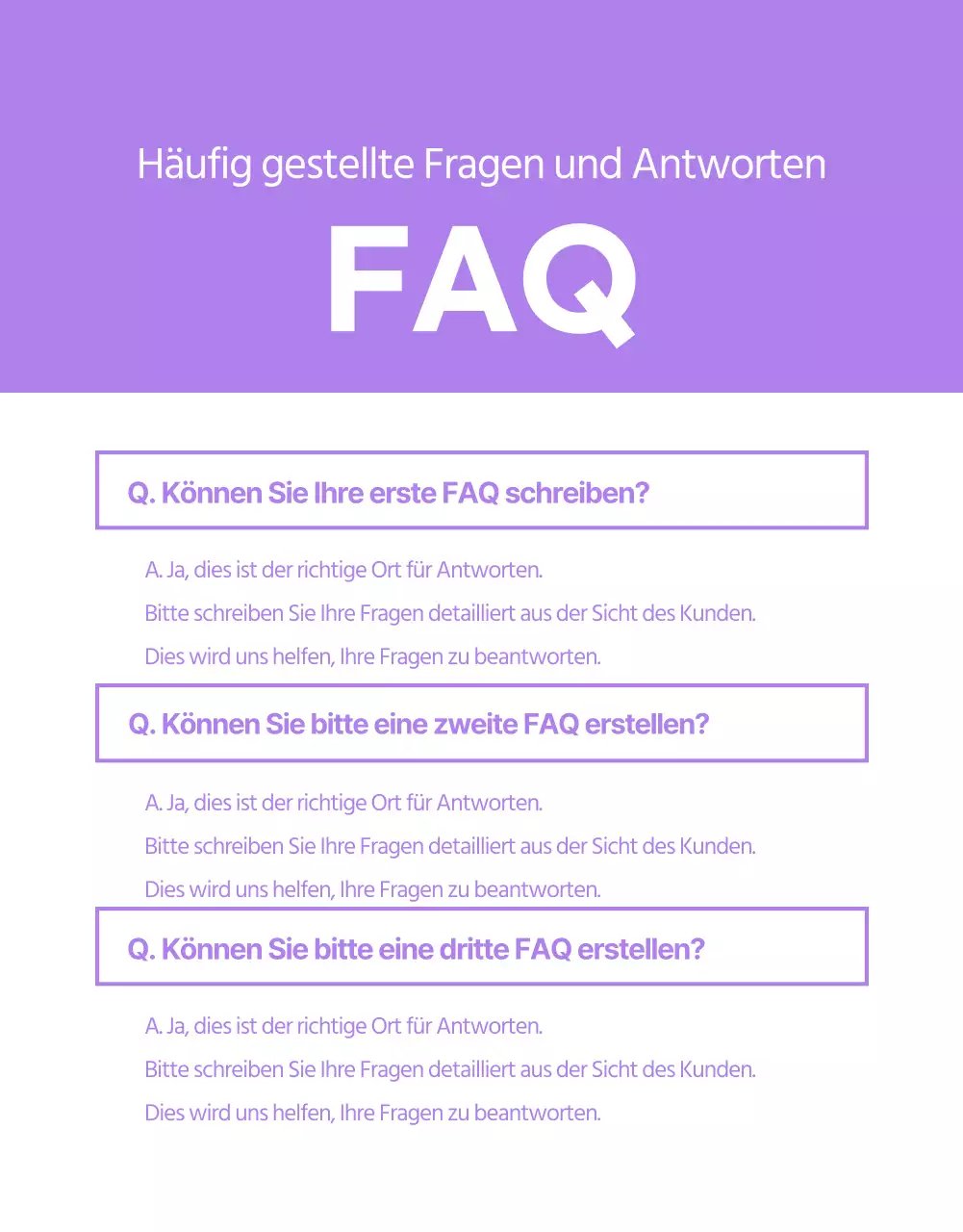 Grundlegendes Layout für den Verkauf von Produkten