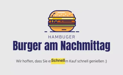 Nachmittags-Burger