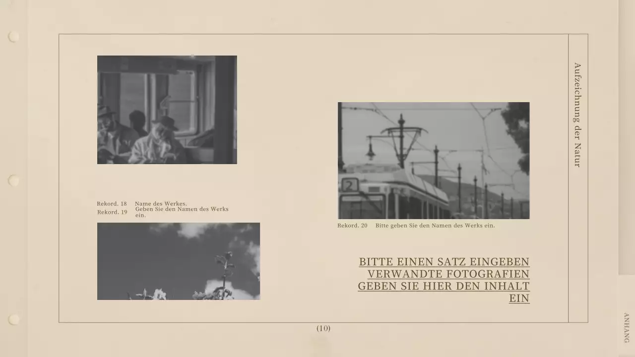 Ein beigefarbenes Retro-Fotobuch im Vintage-Look