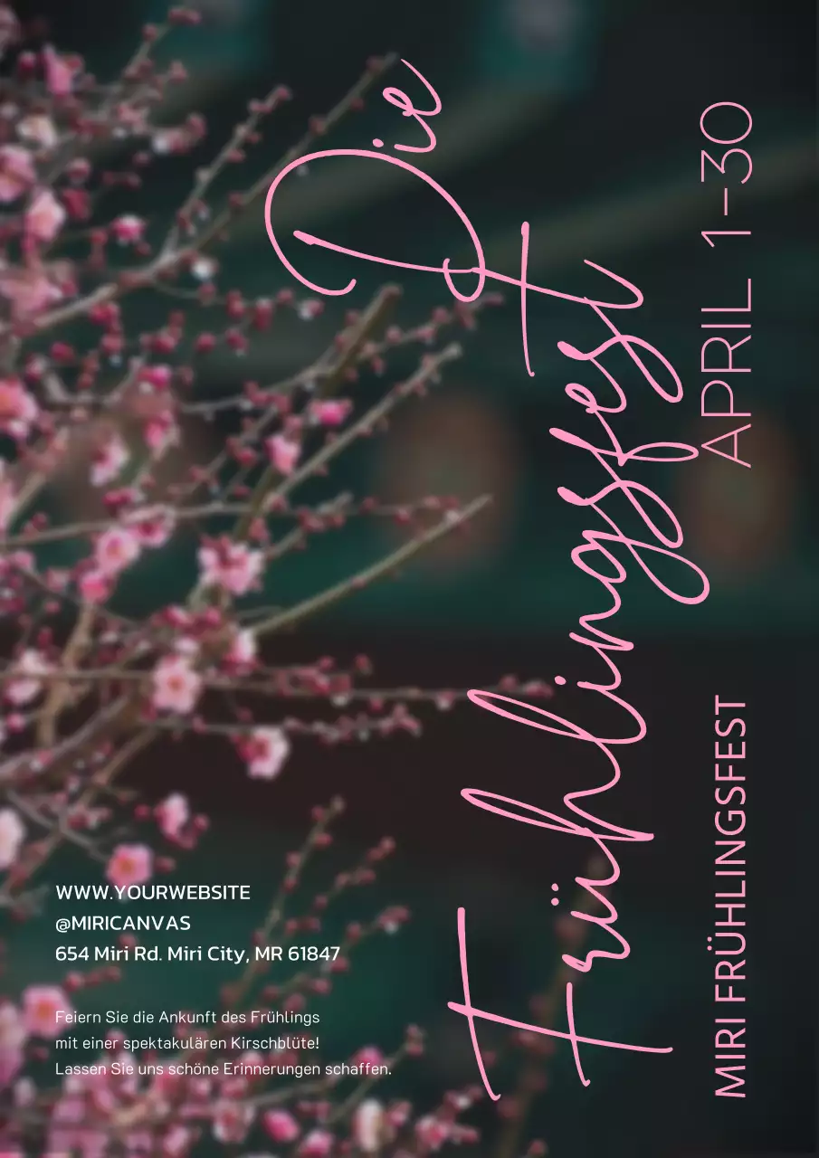 Ein einfacher Leitfaden für Frühlingsfestivals in Rosa und Grün