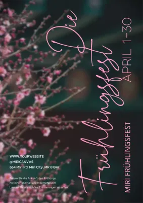 Ein einfacher Leitfaden für Frühlingsfestivals in Rosa und Grün