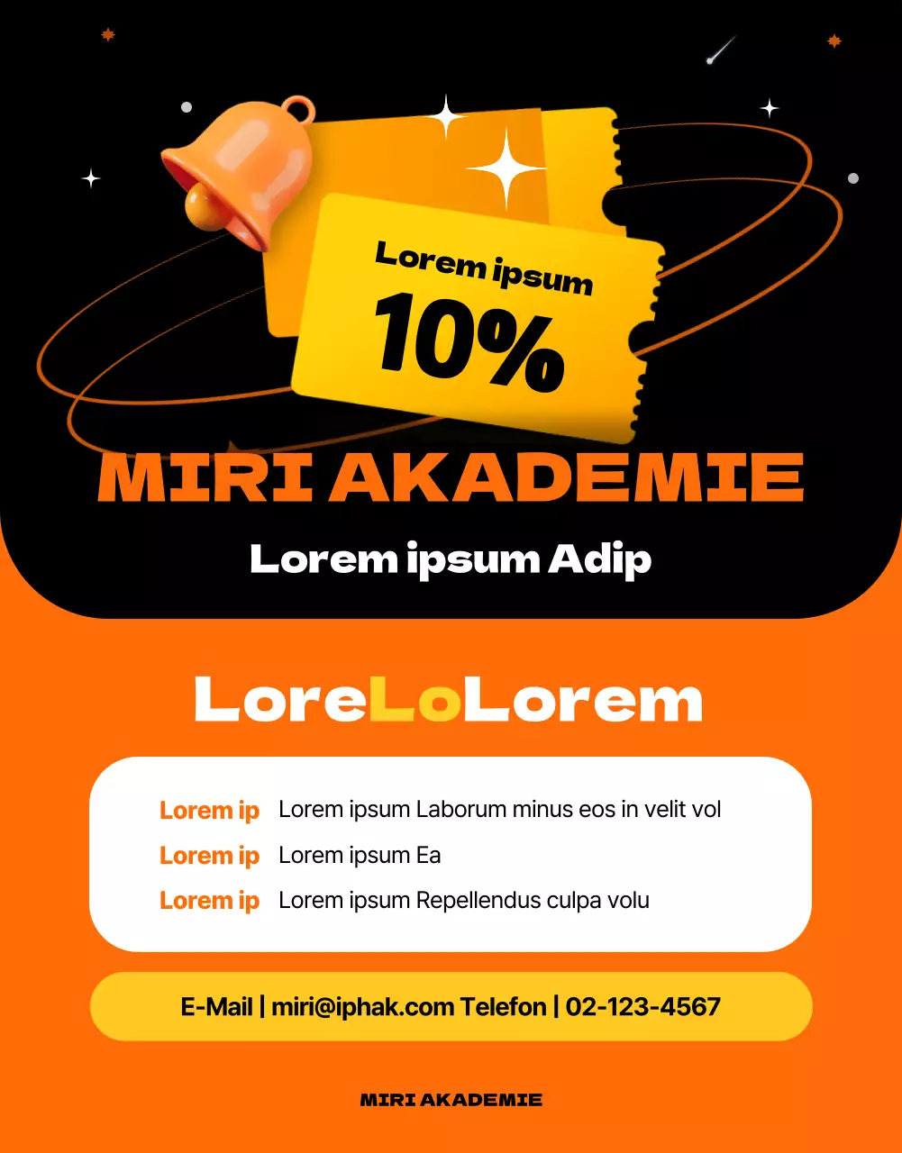 Ein Weltraumkonzept mit orangefarbenen Akzenten Einführung einer einzigartigen und lustigen Transferschule