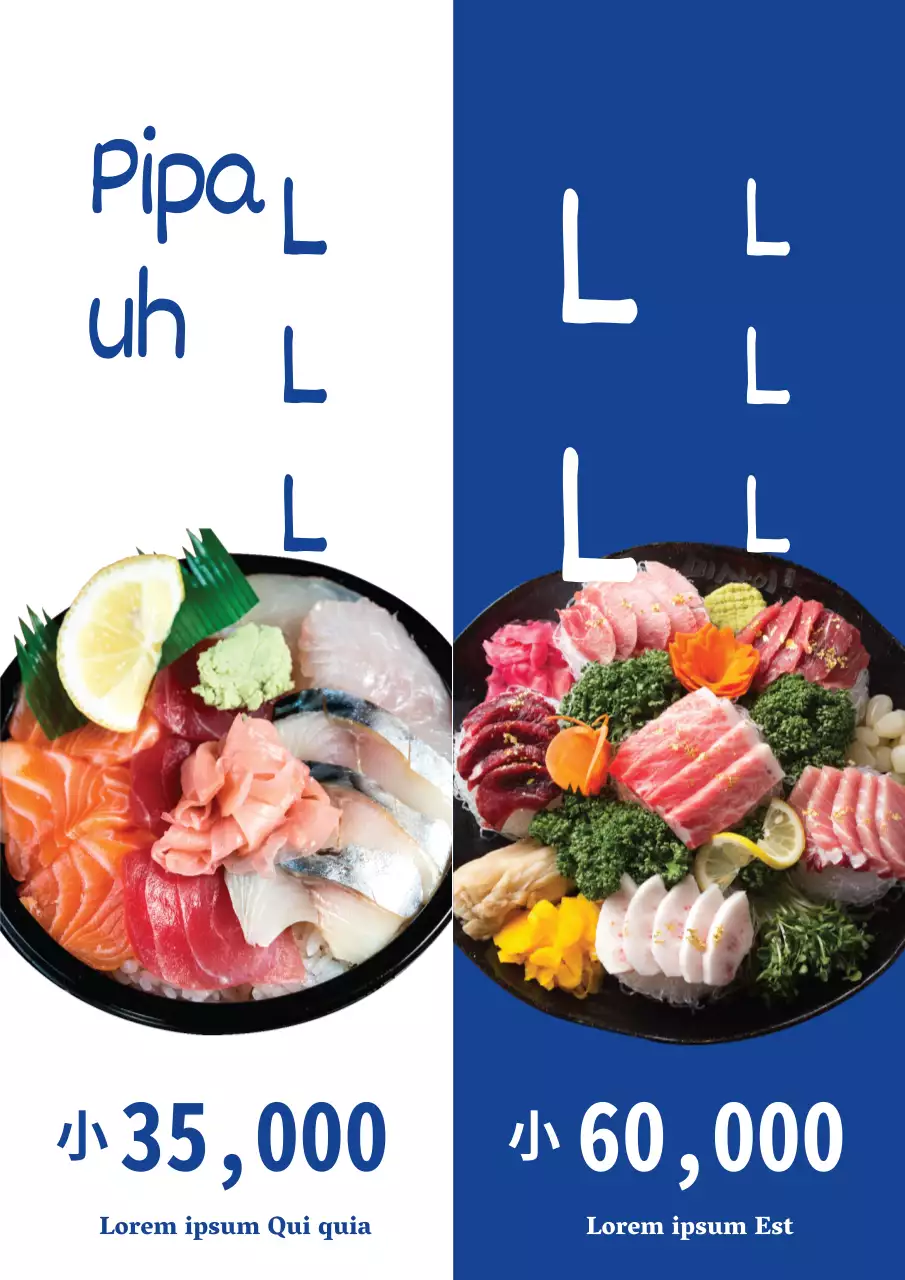 Uma barra de menus simples com um fundo azul