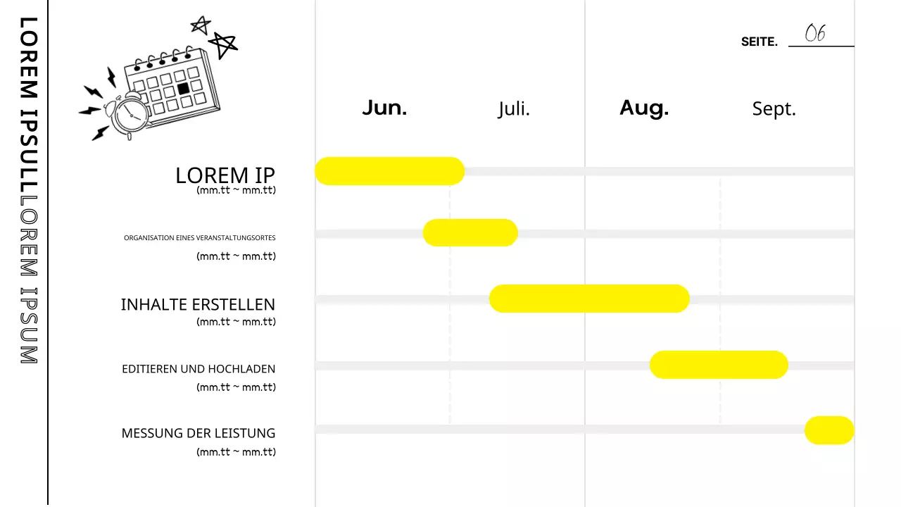 Studiensitzungsprotokolle mit weißer und gelber Hervorhebung