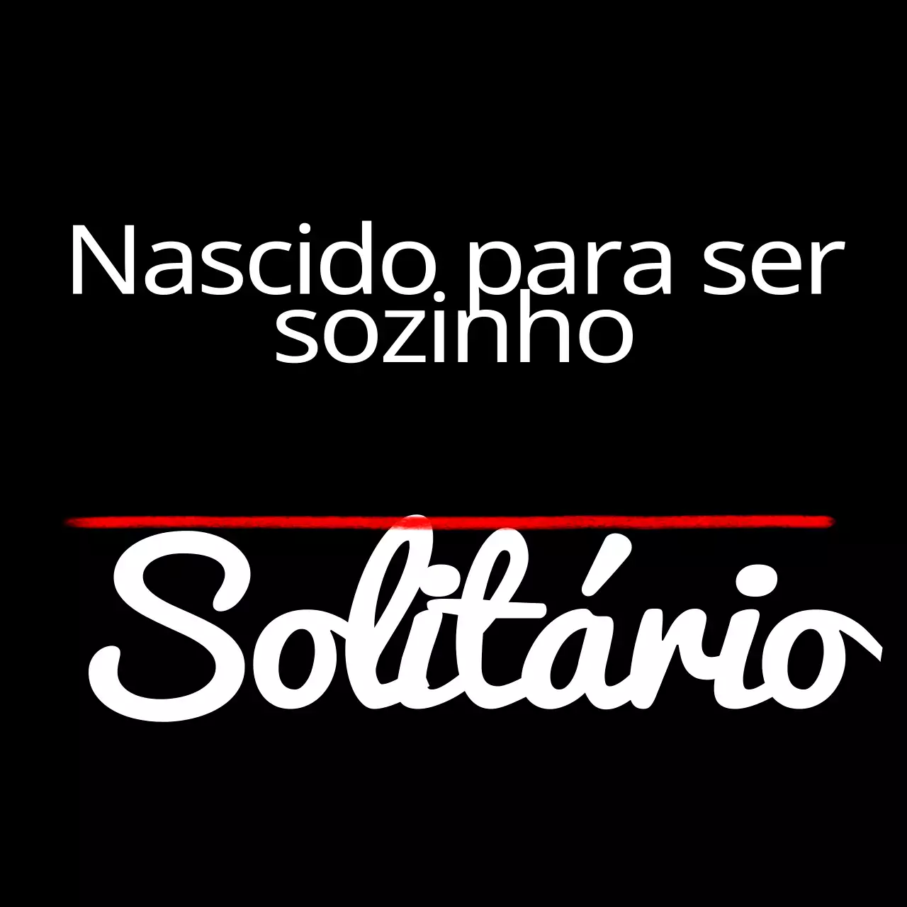 Mercadoria com frases em inglês num design simples a preto e branco e vermelho