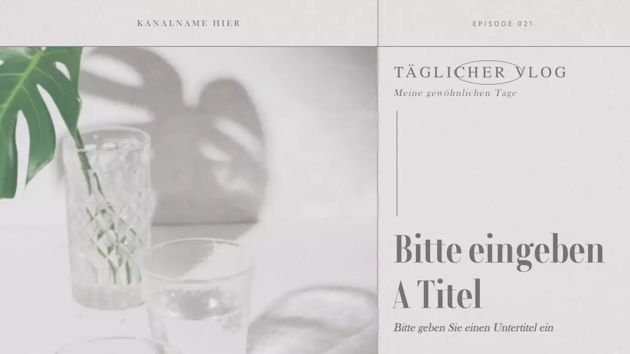 Warm Grey's emotionales Foto-Layout Vlog