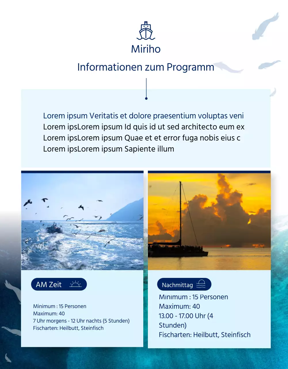 Cobalt Blue's saubere Angelerfahrung Details