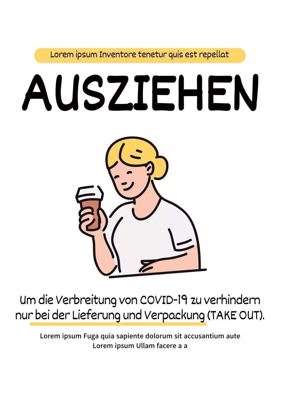 Niedlich illustrierte Mitbringsel mit einem einfachen Layout