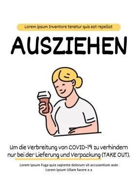 Niedlich illustrierte Mitbringsel mit einem einfachen Layout