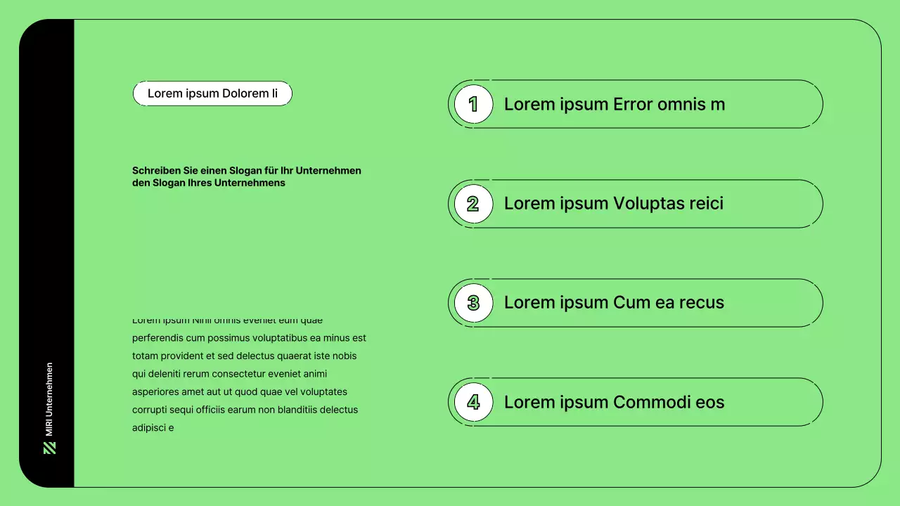 Business-Illustration mit einfachen Linien in Grün