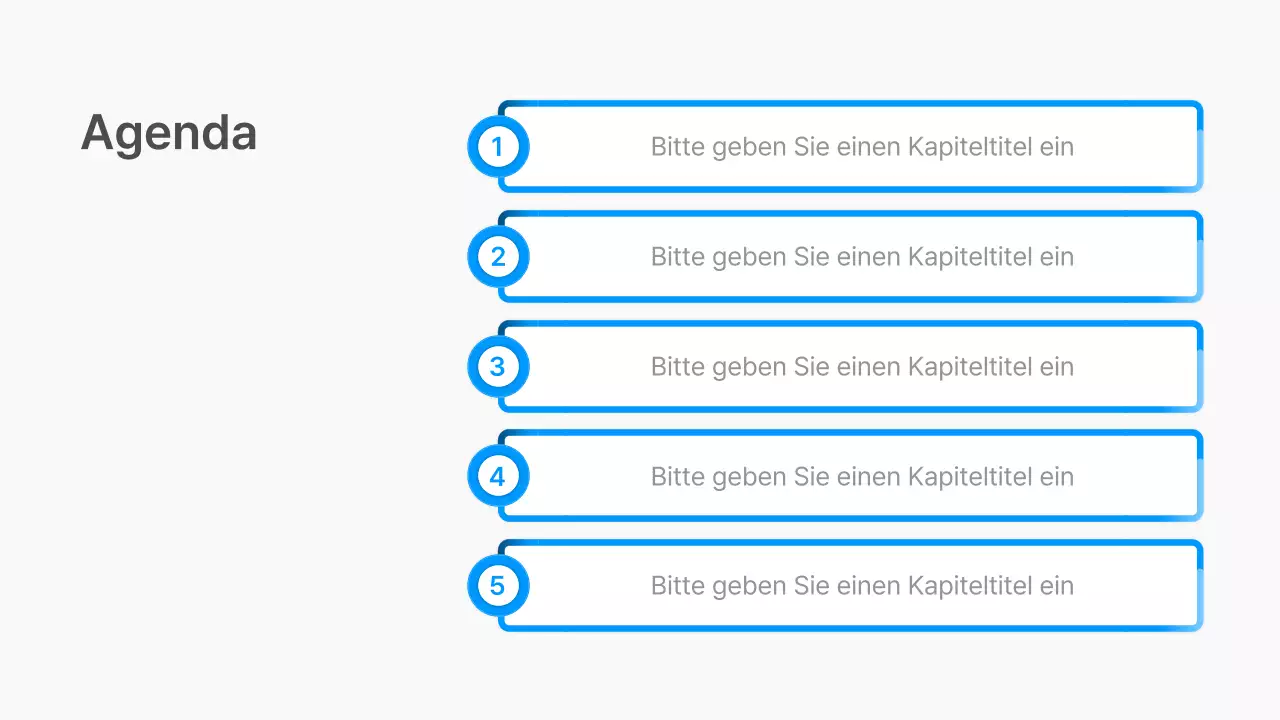 Geschäftsbericht mit einem modernen Farbverlauf in Weiß und Blau