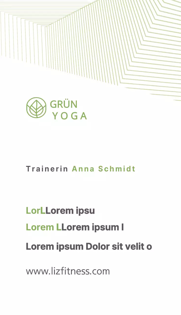 Grünes Yoga