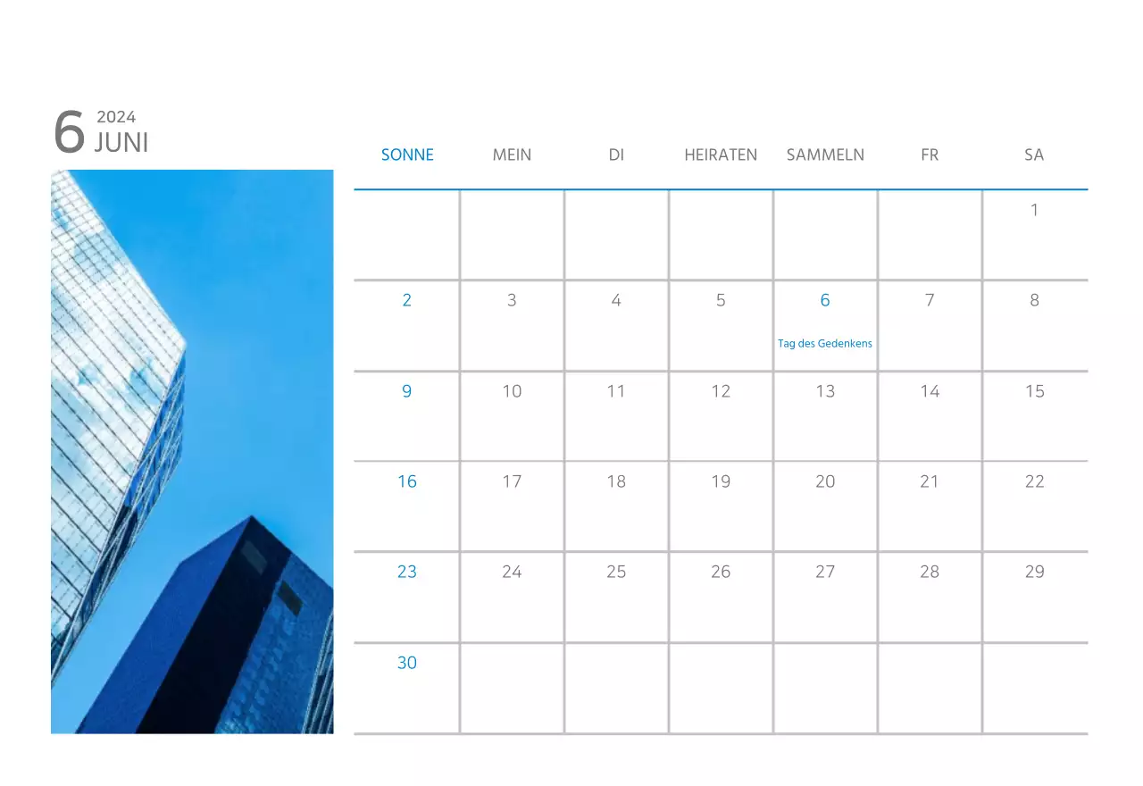 Weißer und einfacher Tischkalender für Unternehmen