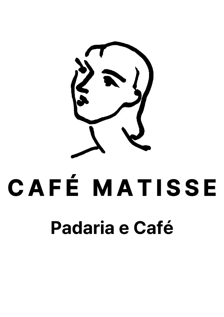 O logótipo do café no quadro da obra-prima