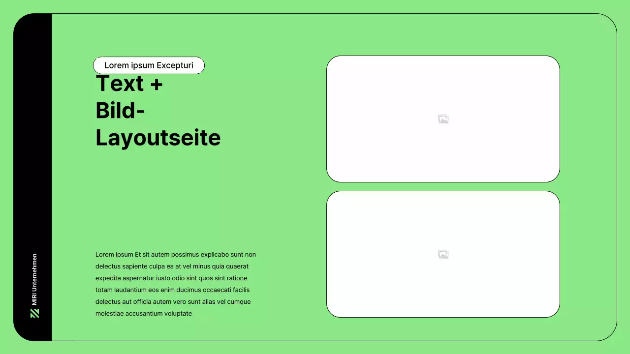 Business-Illustration mit einfachen Linien in Grün