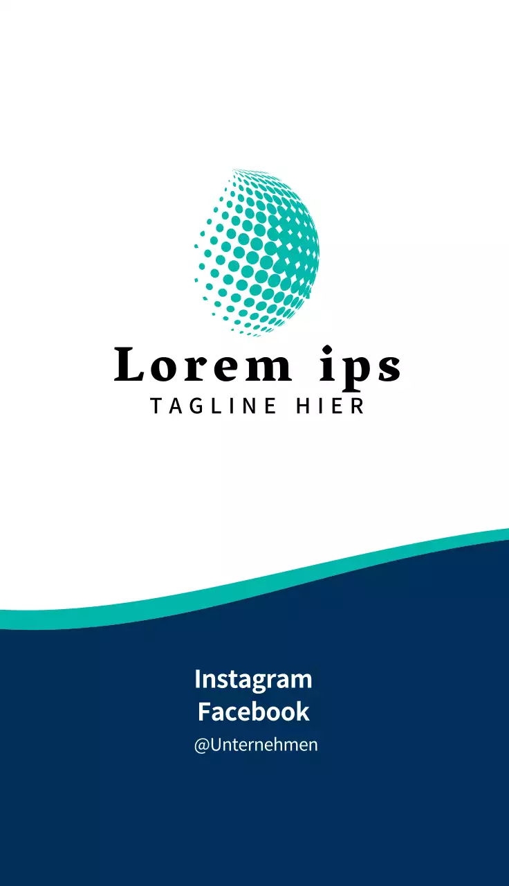 blaues Logo Foto sauberes Geschäft Firma