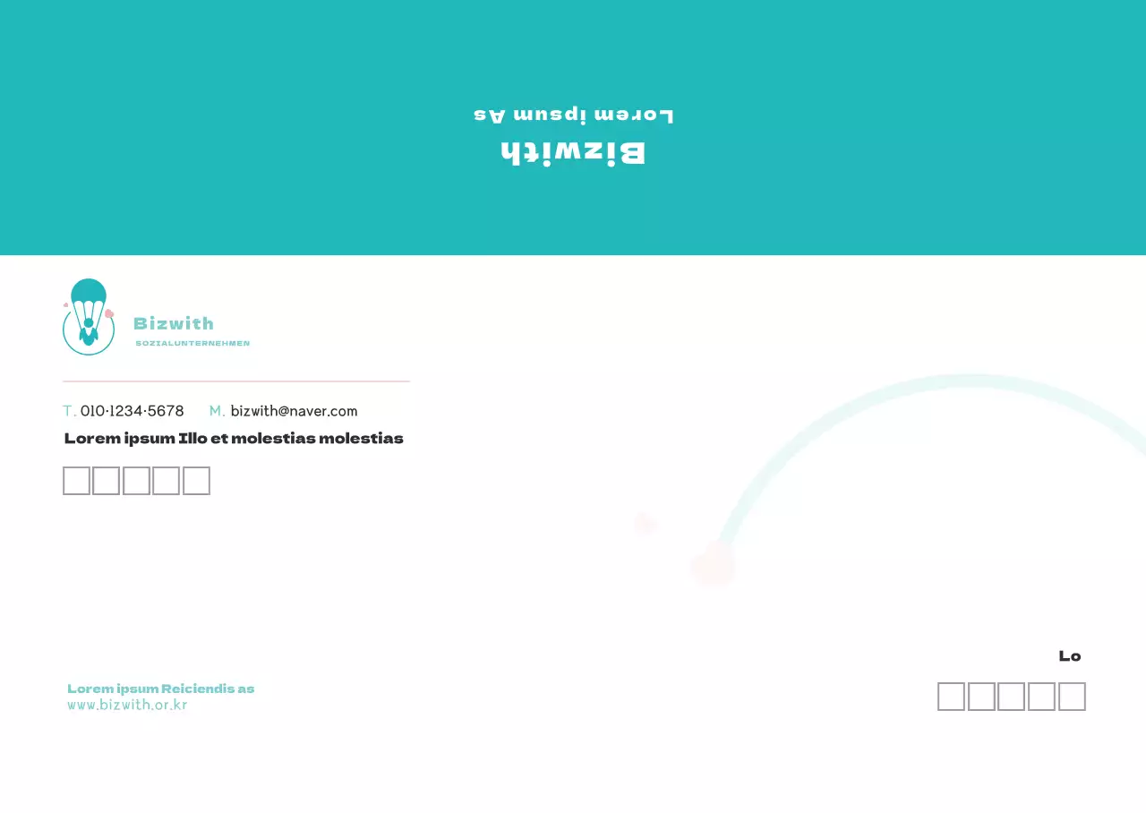 blaues Logo sauberes Non-Profit-Unternehmen