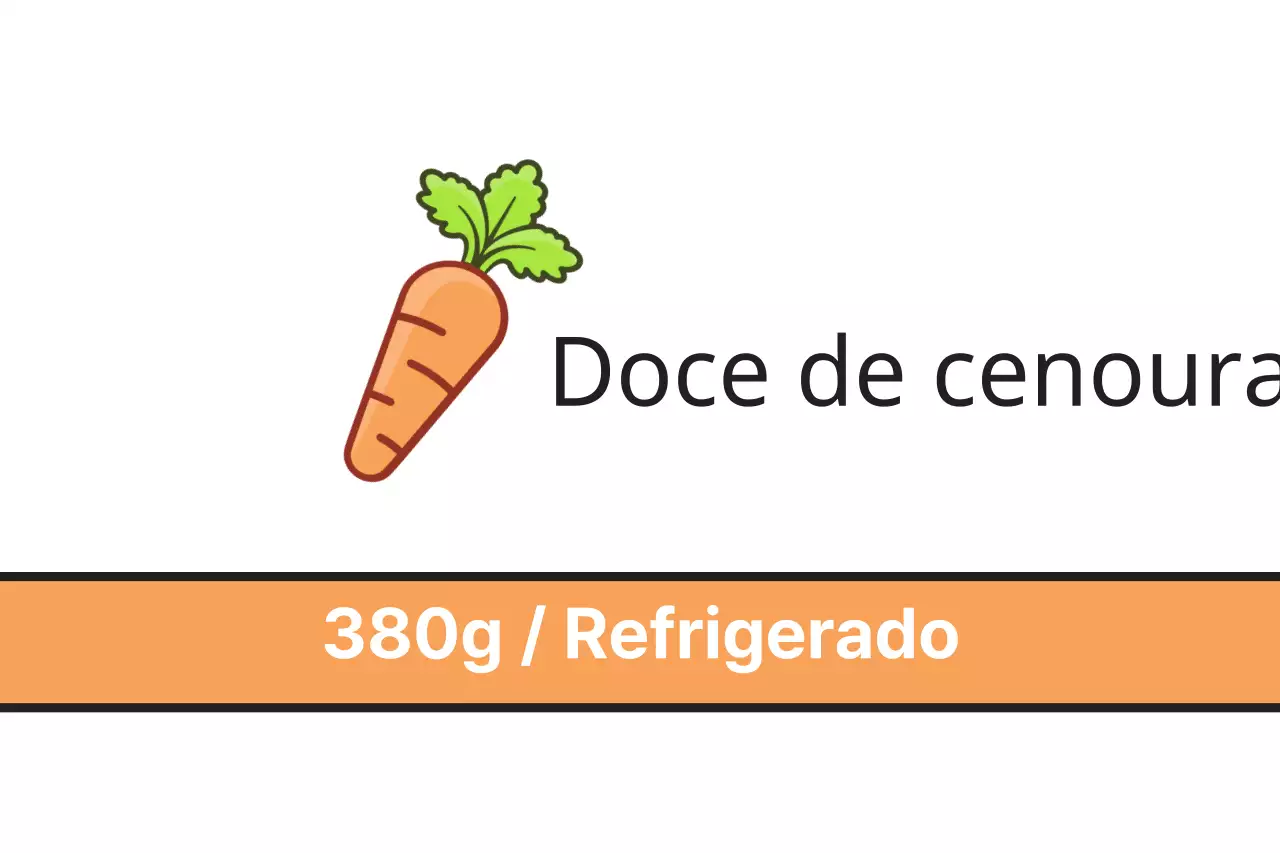 Doce de cenoura