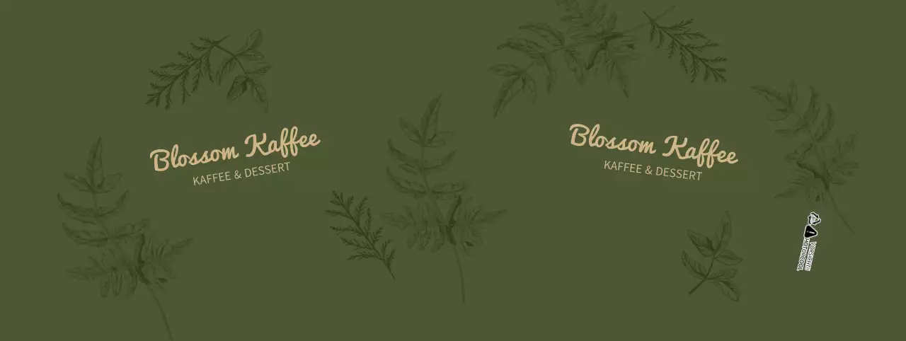 Green Line Illustration Cafe