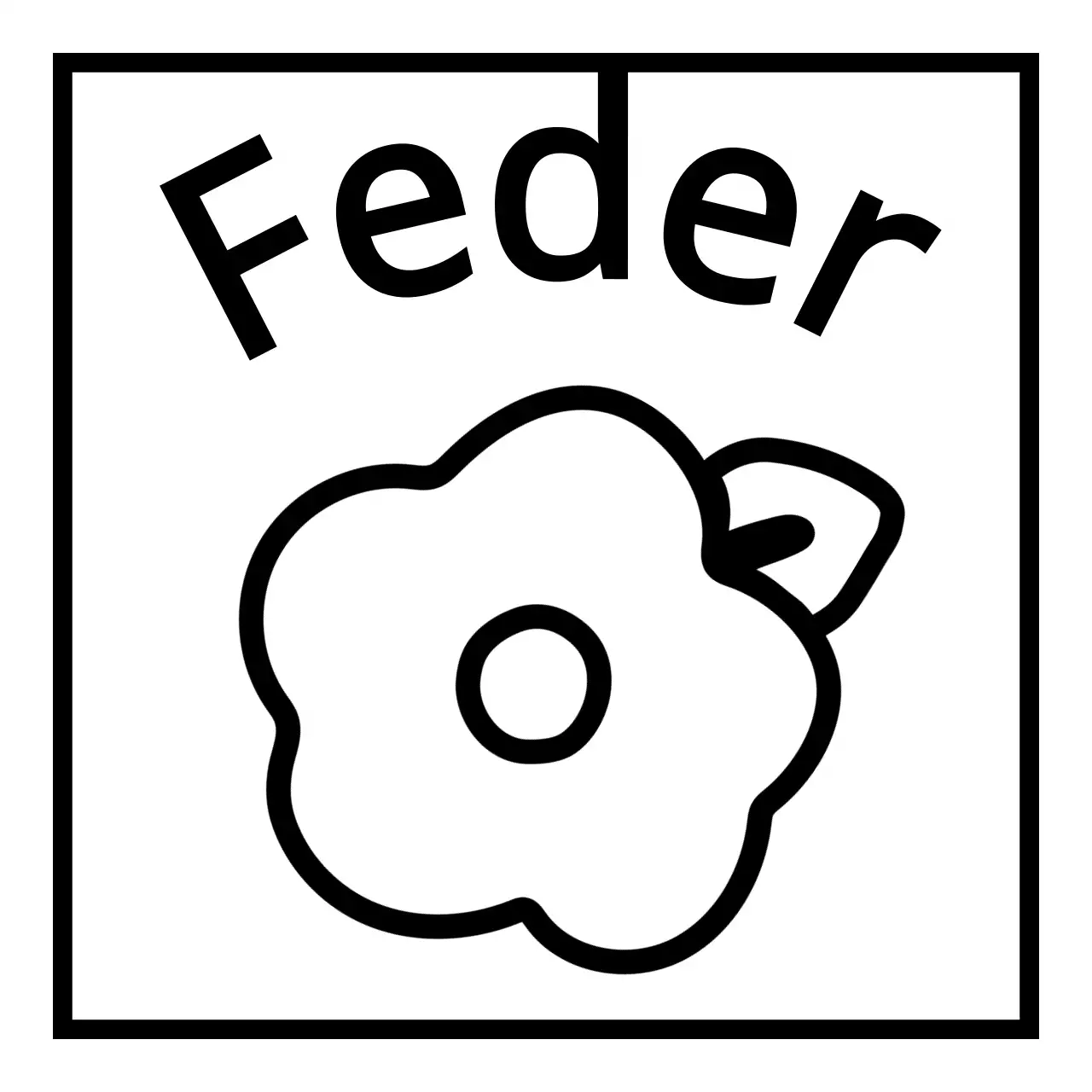 Einfache schwarze Linienillustration von verschiedenen Objekten und Tieren