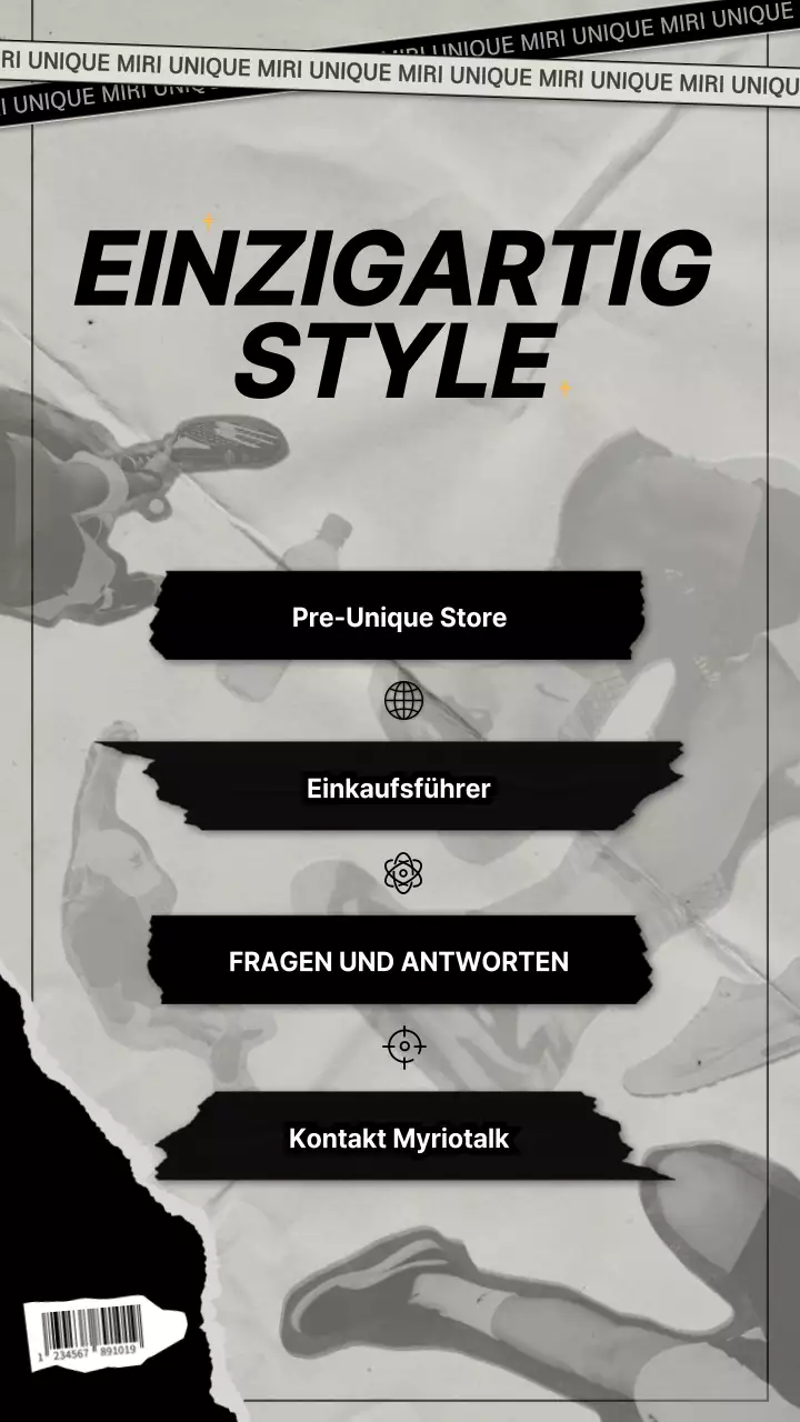 Link zu Instagram mit einem grauen und schwarzen hippen dacquoise Konzept