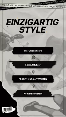 Link zu Instagram mit einem grauen und schwarzen hippen dacquoise Konzept