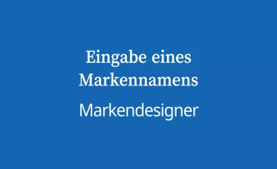 Blau weiß einfaches Branding
