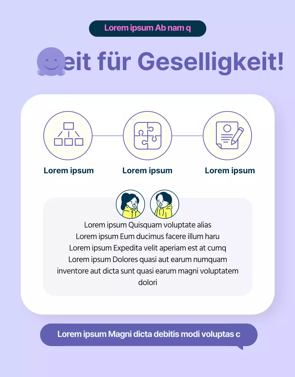 Lila und gelb minimalistische B-grade College Leben MT Förderung