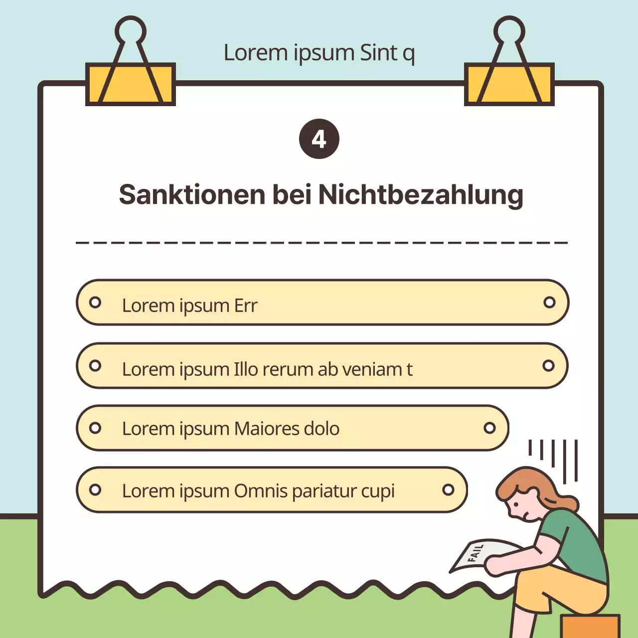 Niedliche Pastell-Illustrationen hervorheben Bezahlen Sie Ihre Steuererklärung für Gebietsansässige