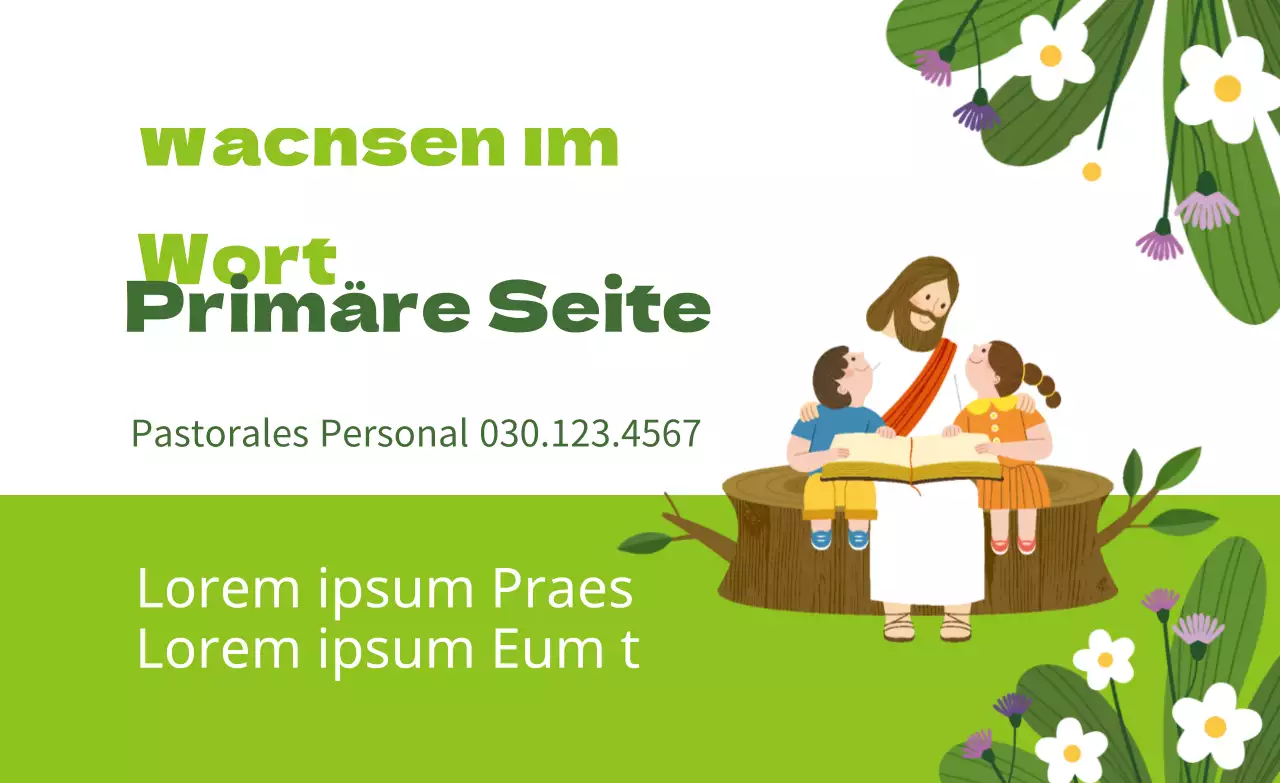 Lime grünes Zeichen Illustration Kirche