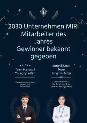 Gewinner der silbernen und hellblauen 3D-Illustration steht fest