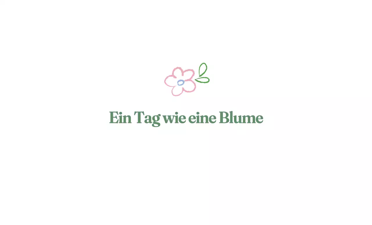 Grüne Zeichnung Blume Konzept merchandise