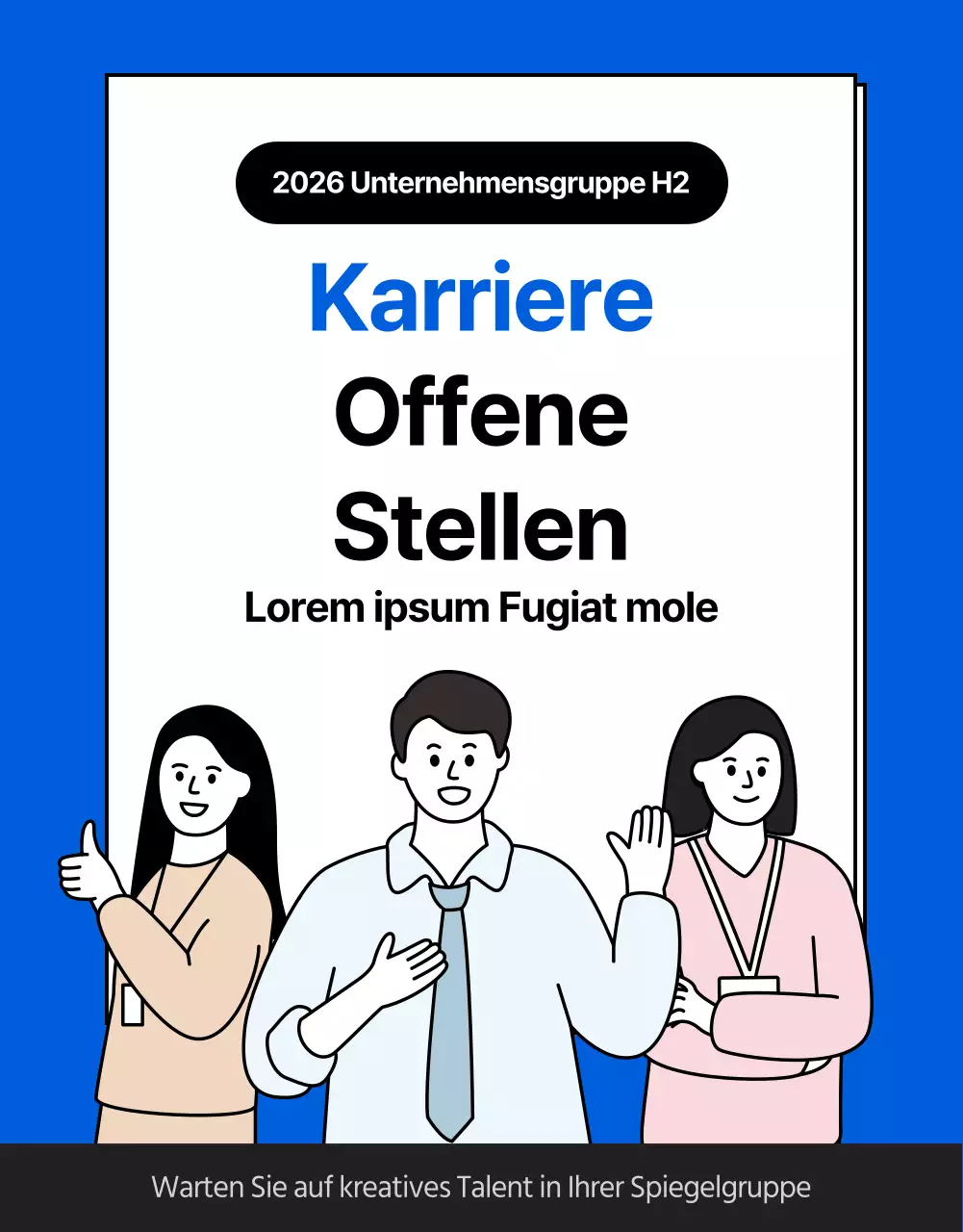 Auftragsdetails in blau