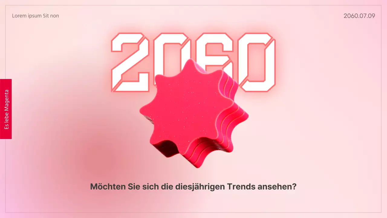 Eine geometrische Farbpalette für den diesjährigen Rosa-Trend