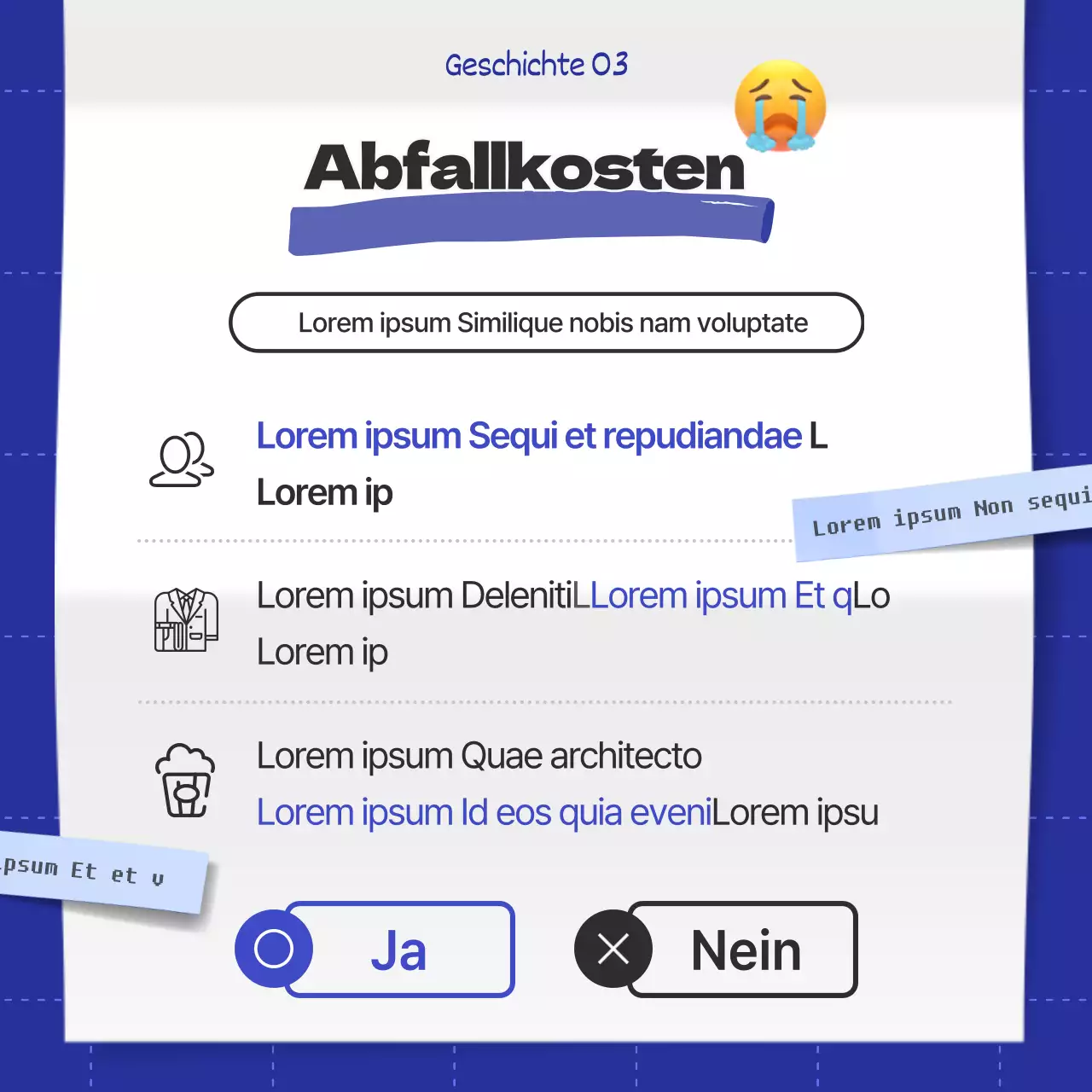 Blauer und schwarzer Gesetzentwurf für Mehrausgaben